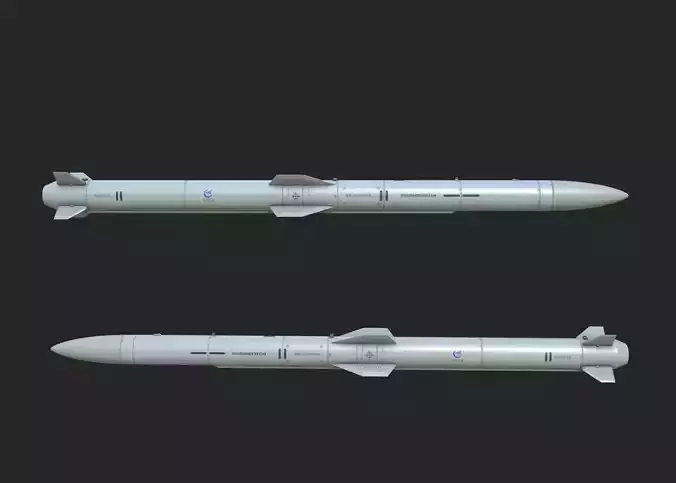 Chinese PL15 PL-15 BVR air-to-air missile Low-poly 3D model