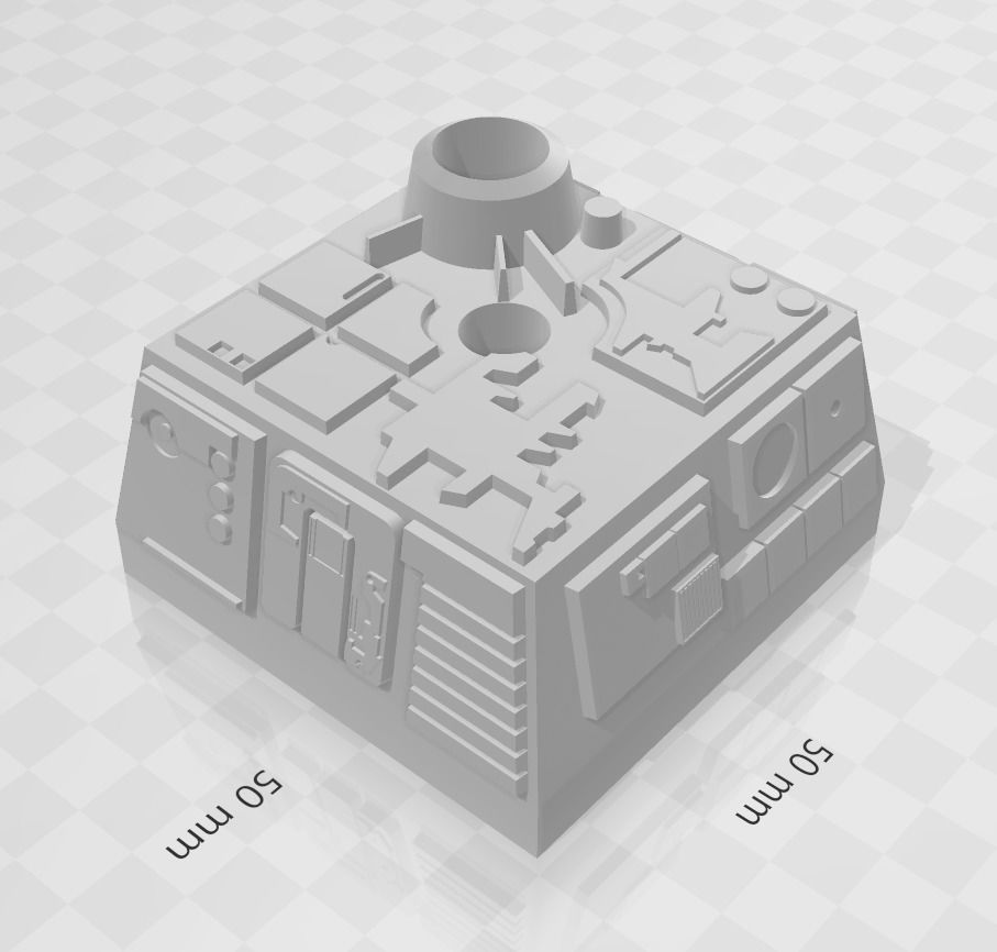 Death Star Tile Support Stand 3D print model_3