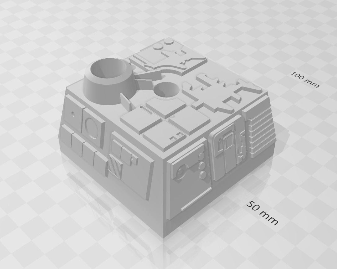 Death Star Tile Support Stand 3D print model_1