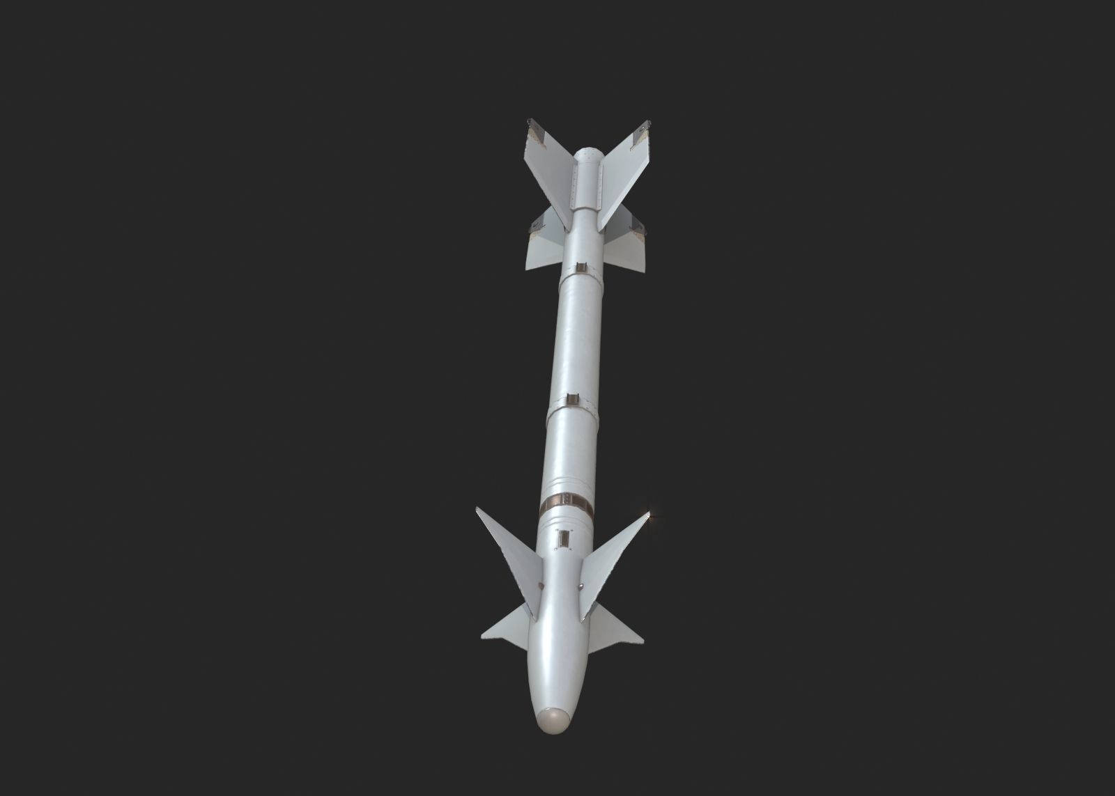 Chinese PL5 Infrared guided Air-to-Air missile PL-5 Low-poly 3D model_5