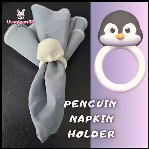 Penguin Napkin Holder 3D print model