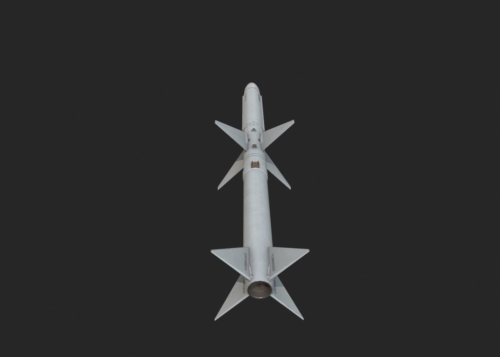 Chinese PL11 PL-11 BVR air-to-air missile Low-poly 3D model_6