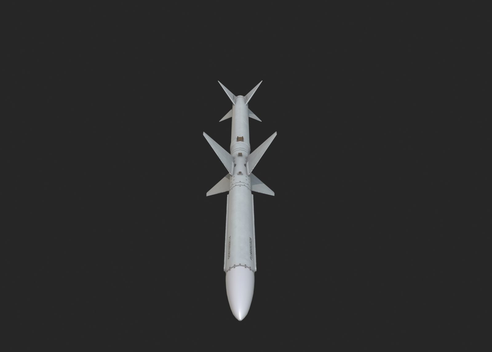 Chinese PL11 PL-11 BVR air-to-air missile Low-poly 3D model_5
