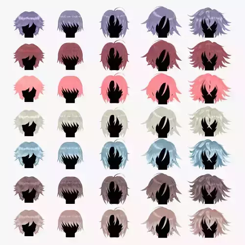Anime Style Hair - 03