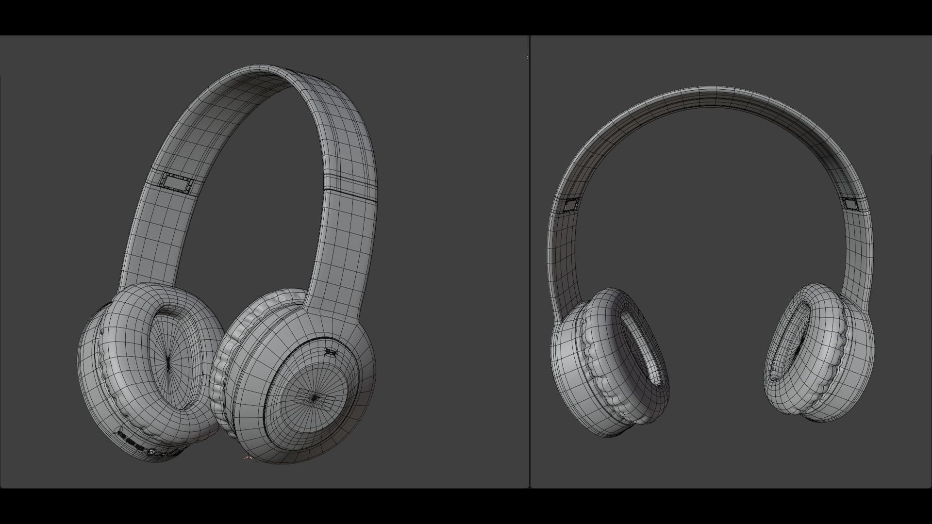 Headphone M5 HJ-4H Nexus Black 3D model_4
