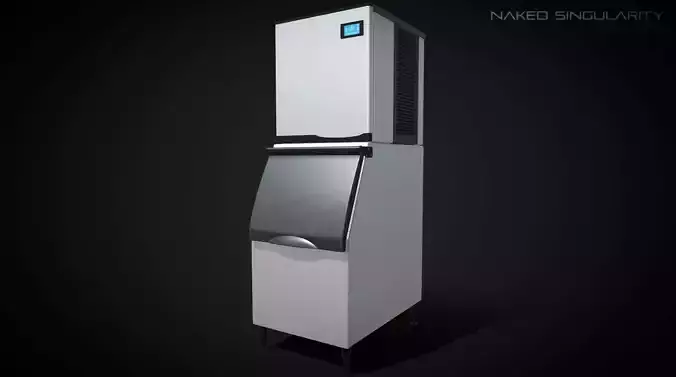 Ice Maker - Freezer Fridge Laboratory PBR Low-poly 3D model