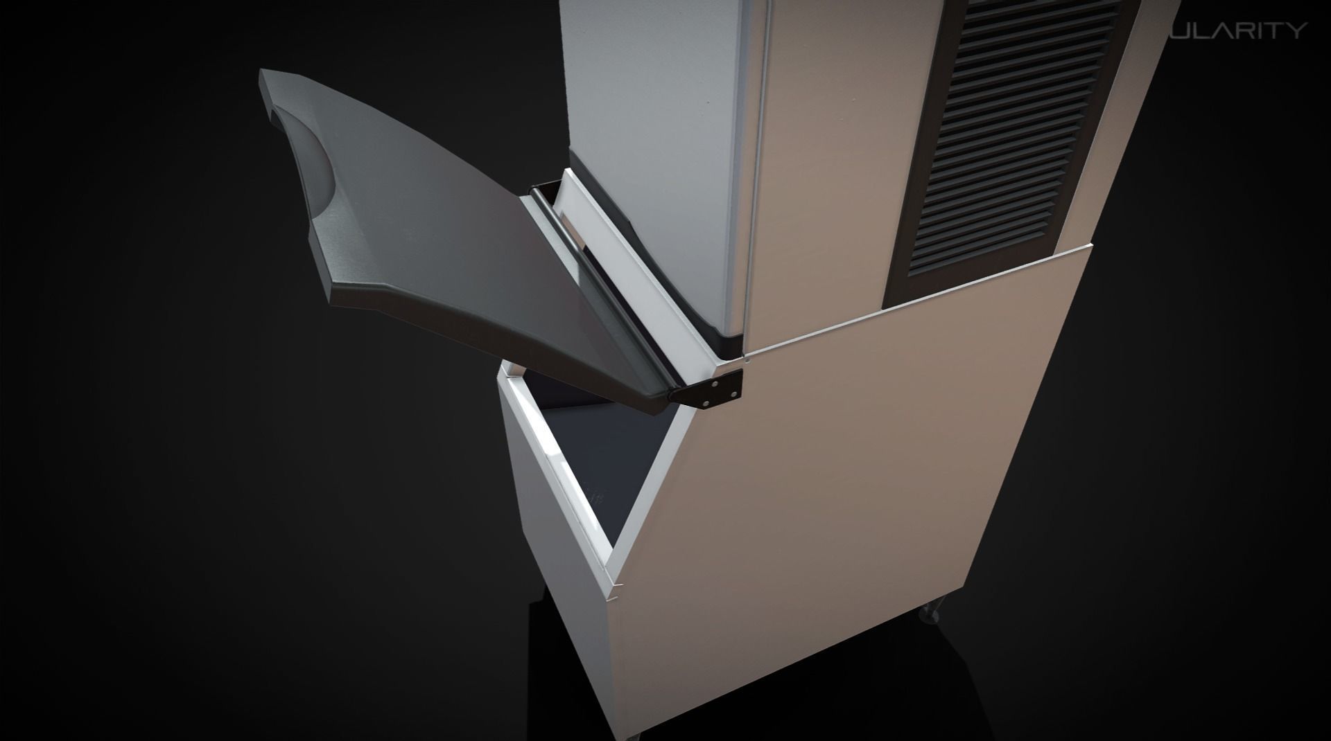 Ice Maker - Freezer Fridge Laboratory PBR Low-poly 3D model_6
