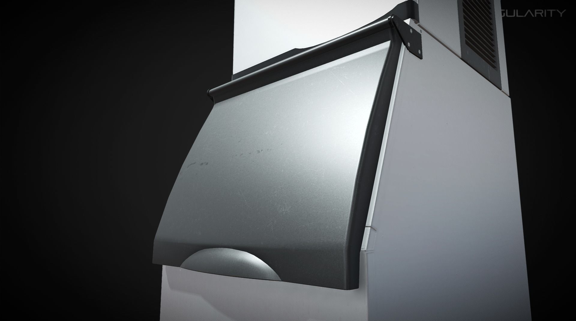 Ice Maker - Freezer Fridge Laboratory PBR Low-poly 3D model_4