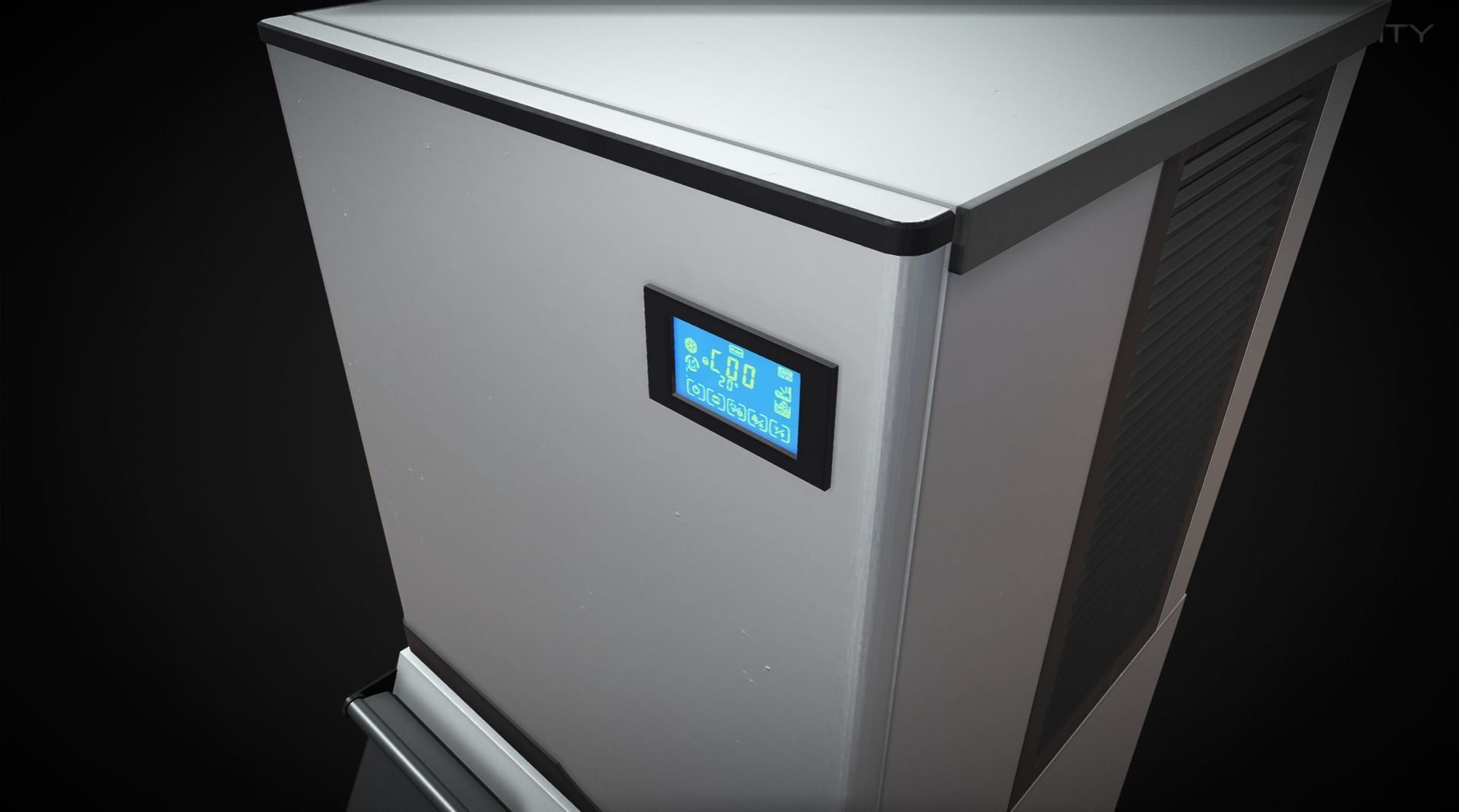 Ice Maker - Freezer Fridge Laboratory PBR Low-poly 3D model_3