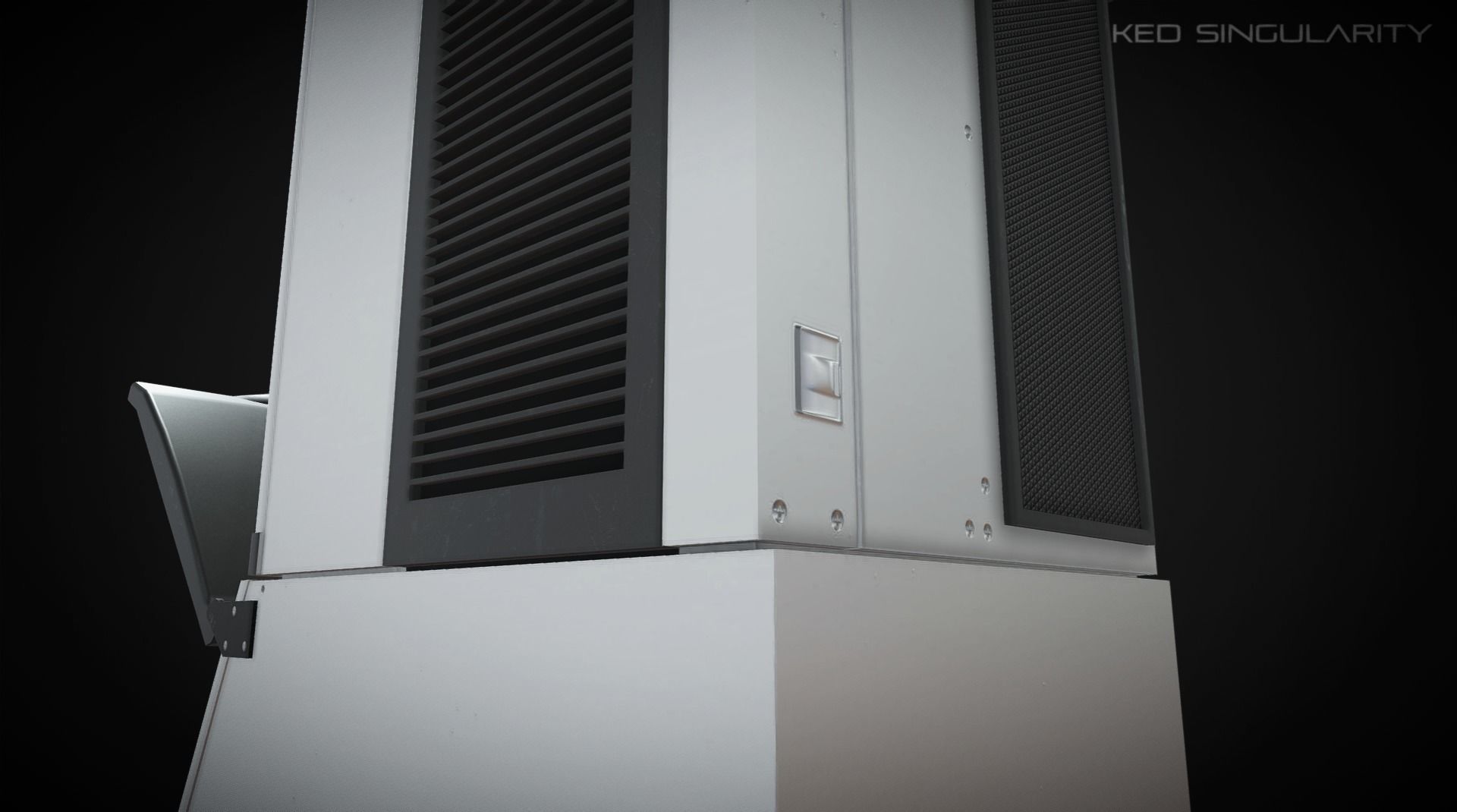 Ice Maker - Freezer Fridge Laboratory PBR Low-poly 3D model_7