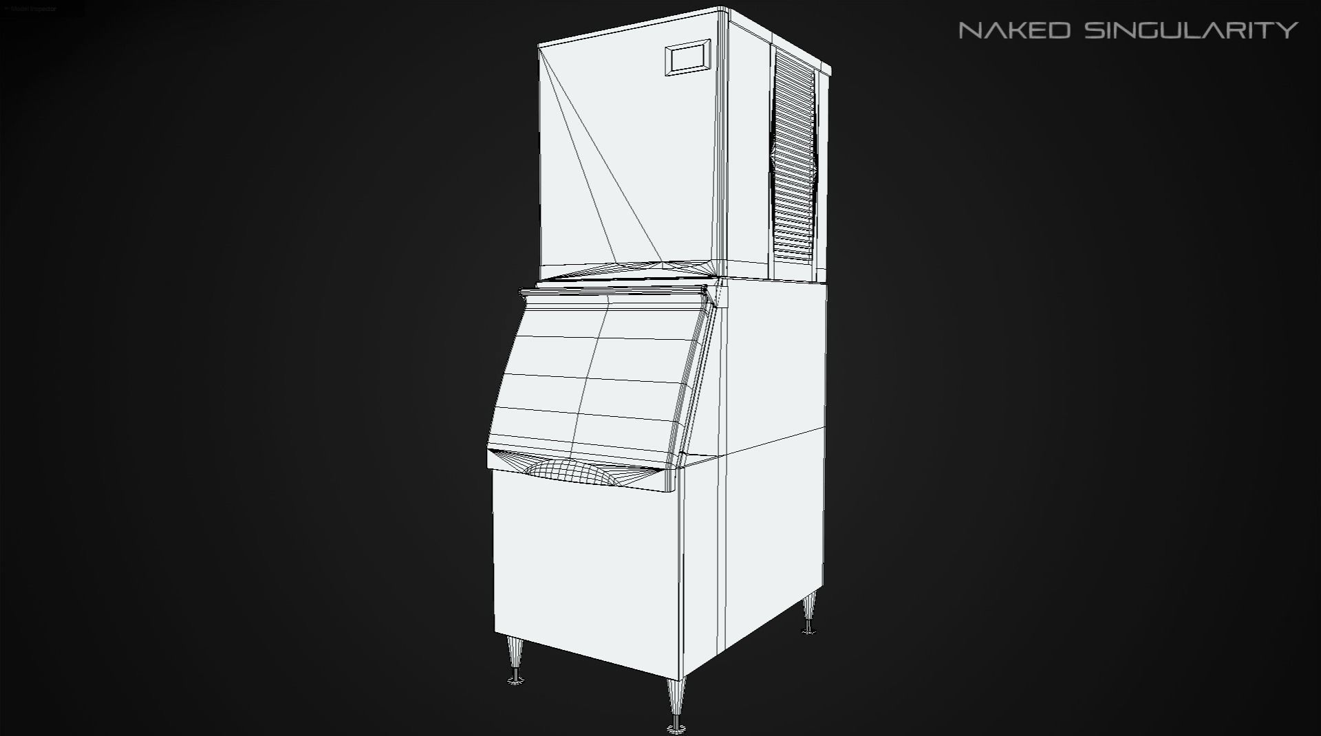 Ice Maker - Freezer Fridge Laboratory PBR Low-poly 3D model_9