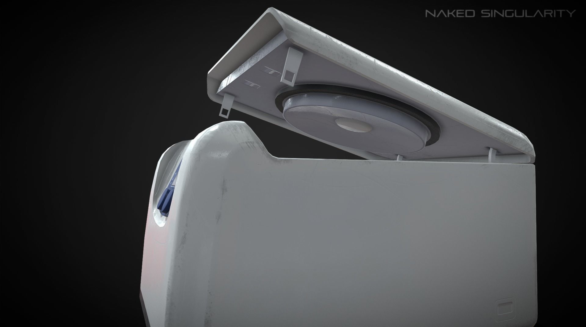 Benchtop Centrifuge with Cryogenic via Low-poly 3D model_7