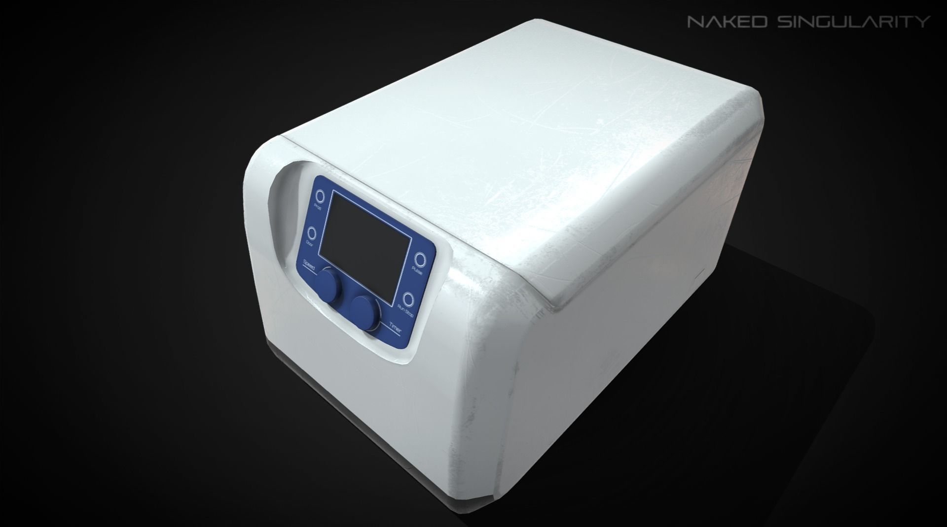 Benchtop Centrifuge with Cryogenic via Low-poly 3D model_6
