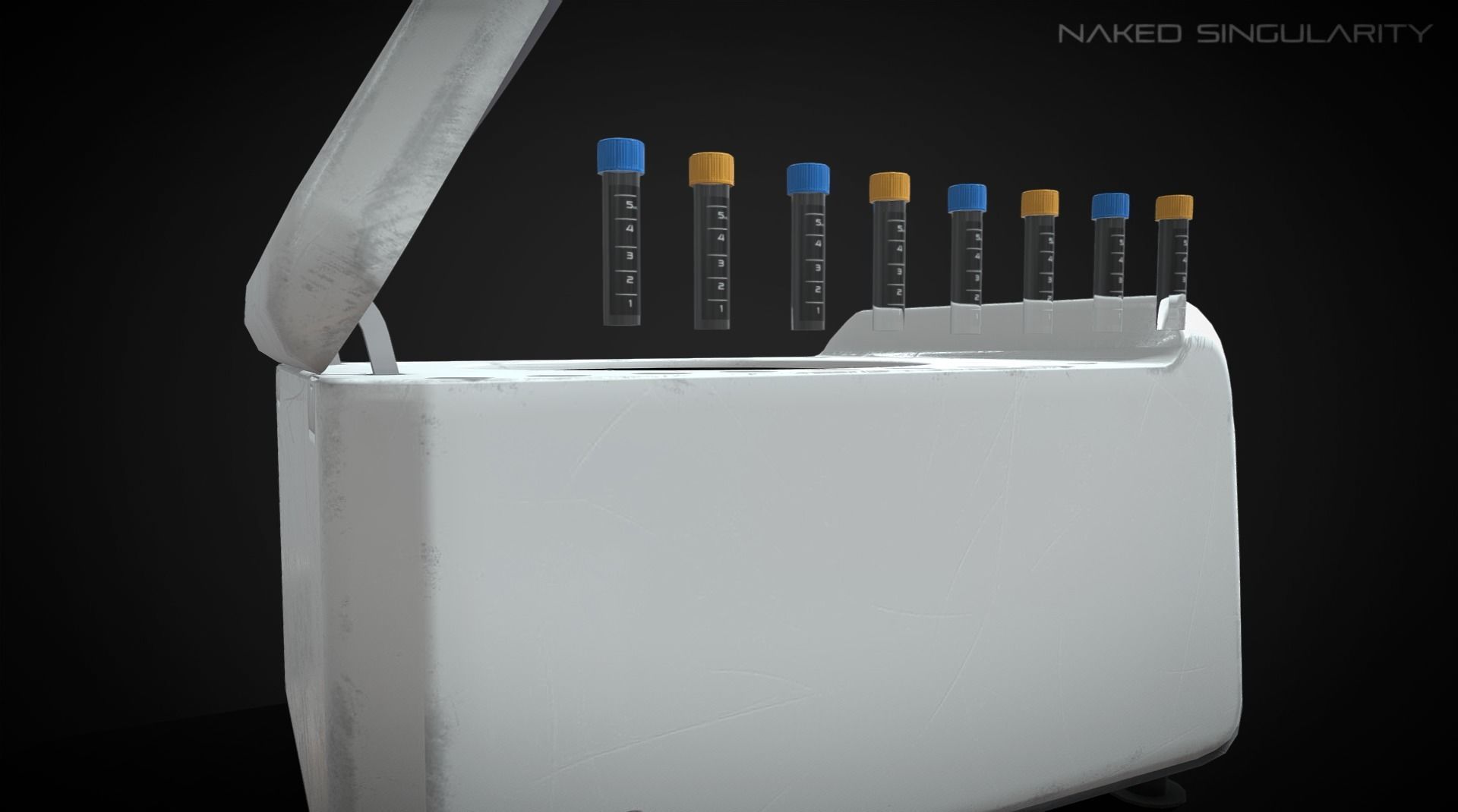 Benchtop Centrifuge with Cryogenic via Low-poly 3D model_5