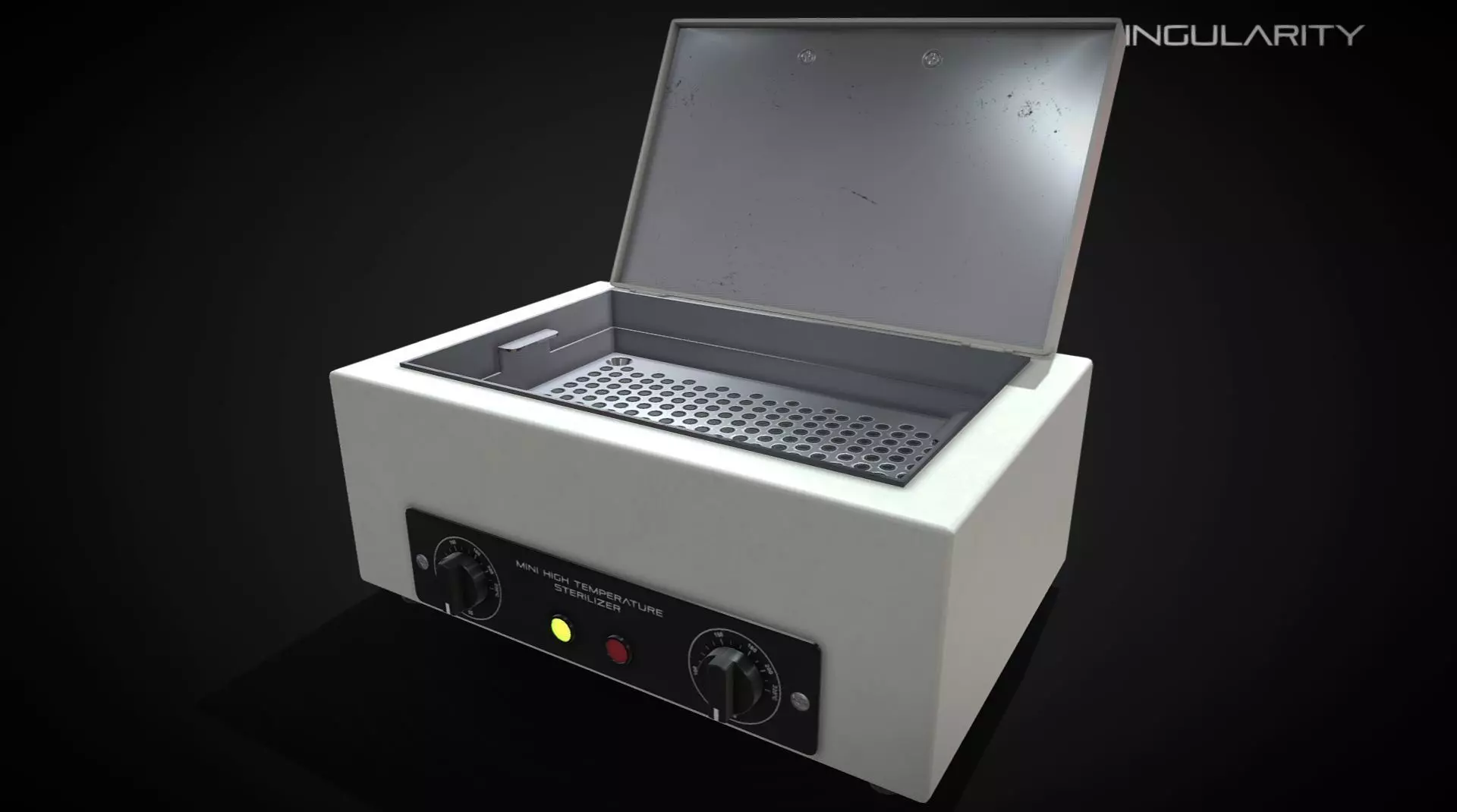 Autoclave  PBR Laboratory equipment electronic Low-poly 3D model_0