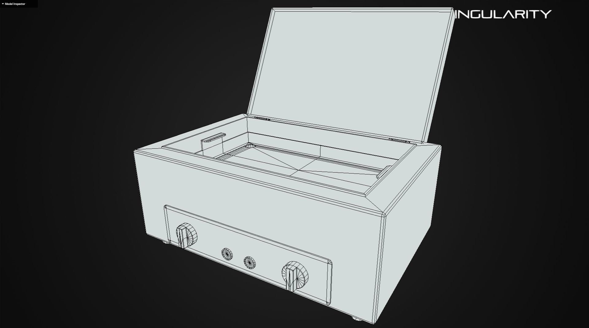 Autoclave  PBR Laboratory equipment electronic Low-poly 3D model_3