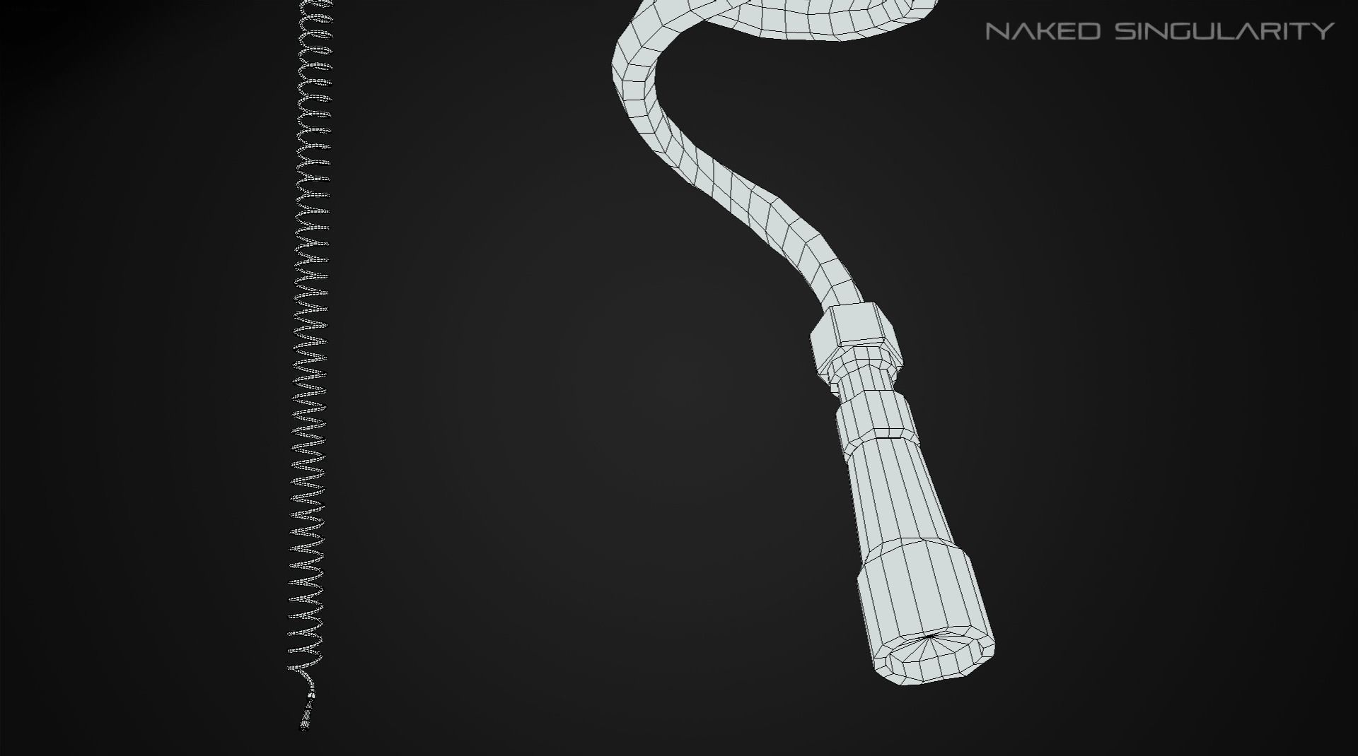 Air Pipe  PBR  Laboratory oxygen supplier Low-poly 3D model_7