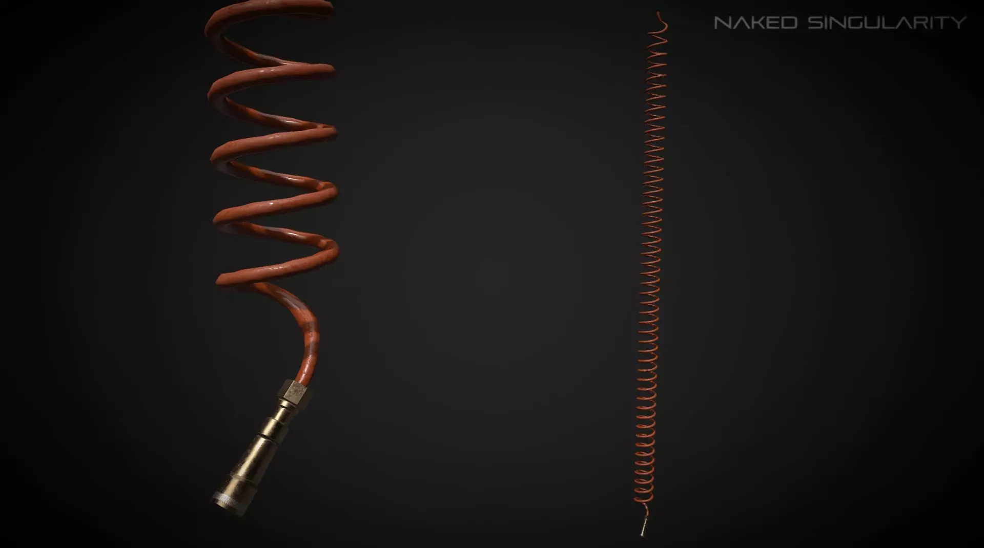 Air Pipe  PBR  Laboratory oxygen supplier Low-poly 3D model_0