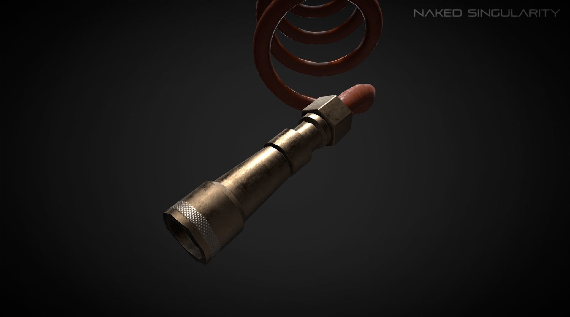 Air Pipe  PBR  Laboratory oxygen supplier Low-poly 3D model_2