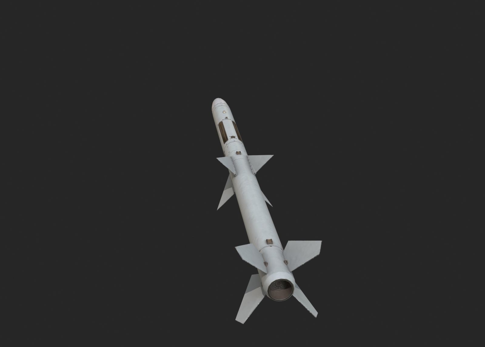 Chinese PL12 PL-12 BVR air-to-air missile Low-poly 3D model_8