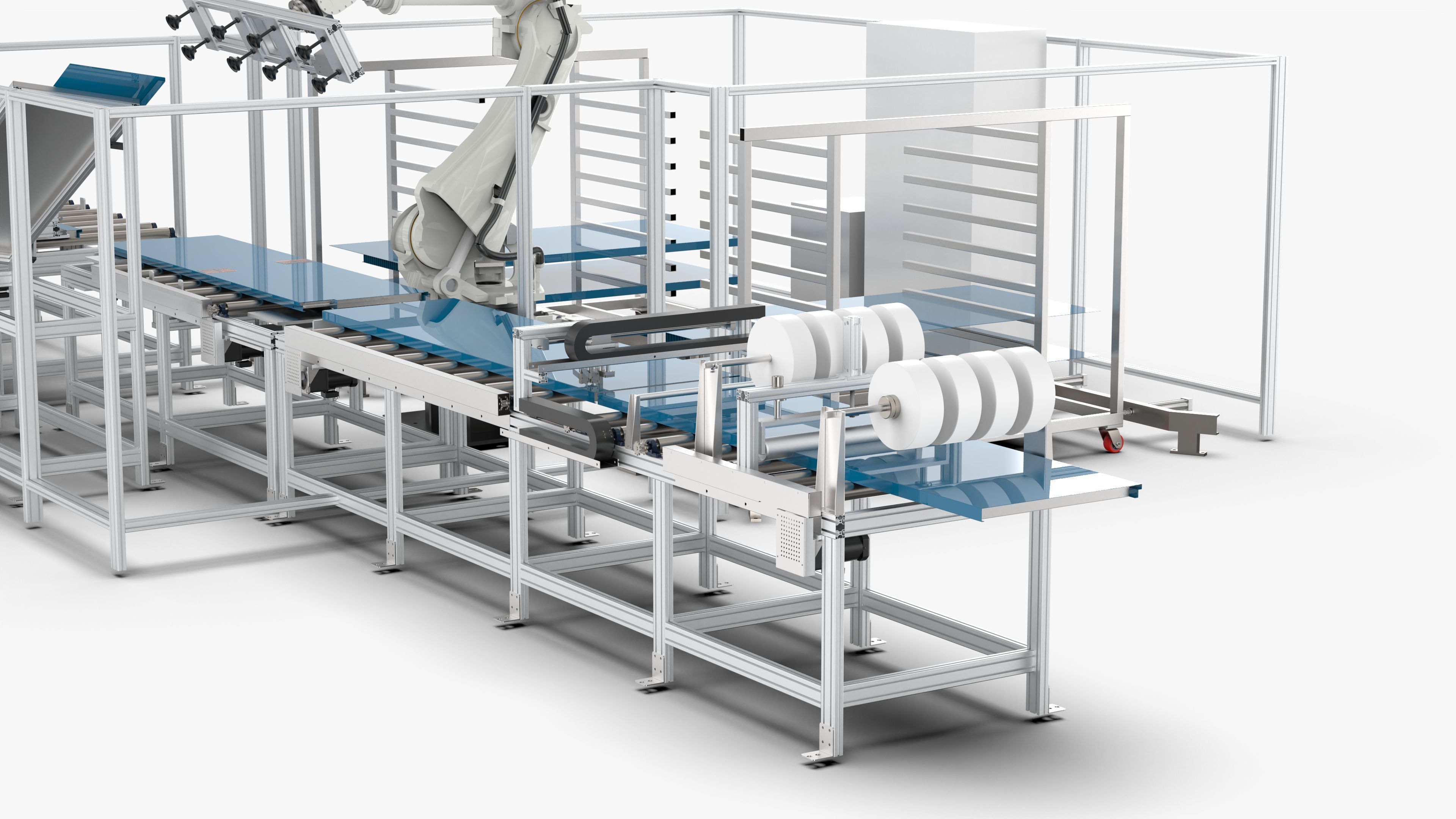 Automatic Hall Door Panel Assembly Line 3D model_20