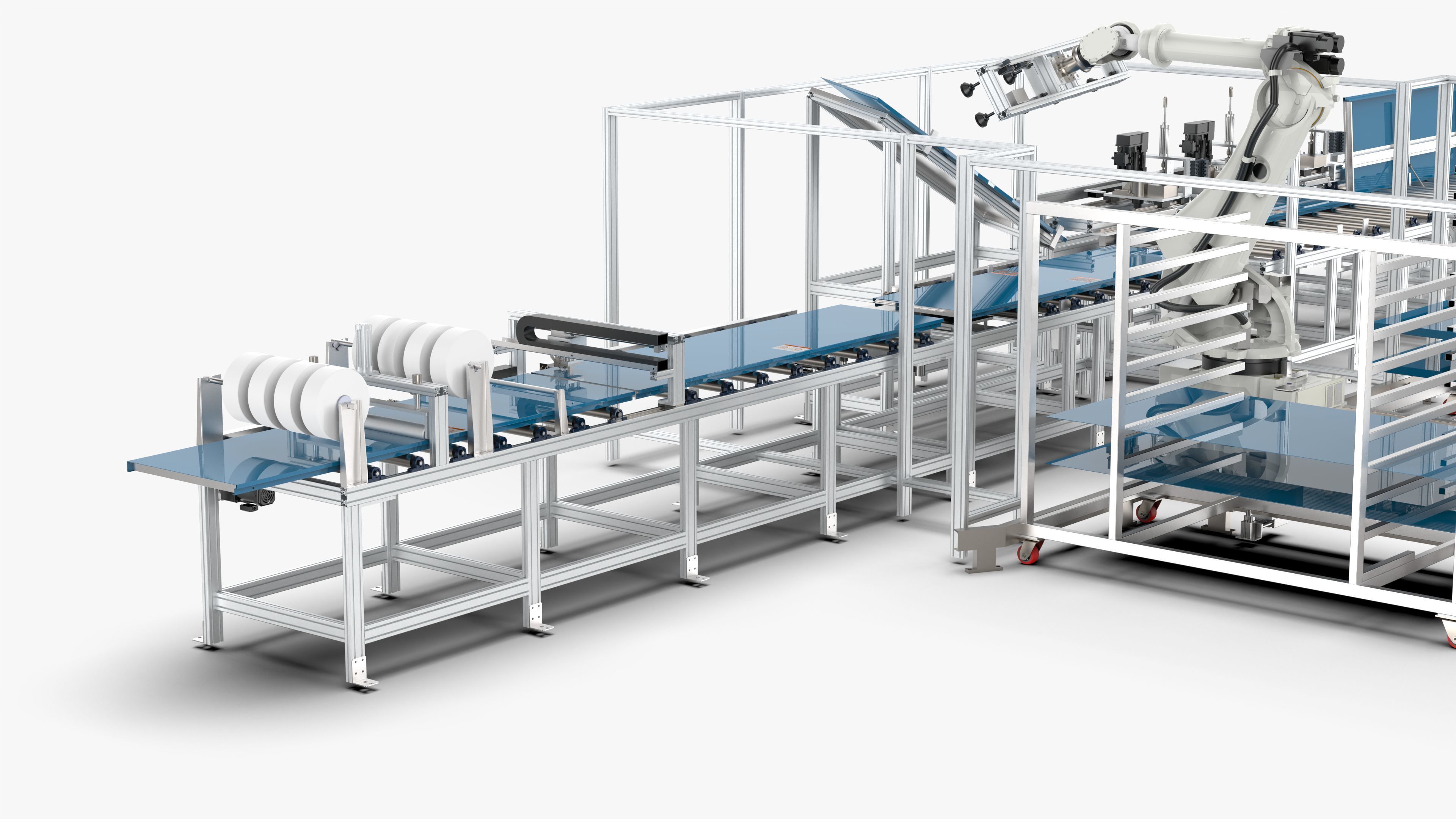 Automatic Hall Door Panel Assembly Line 3D model_21