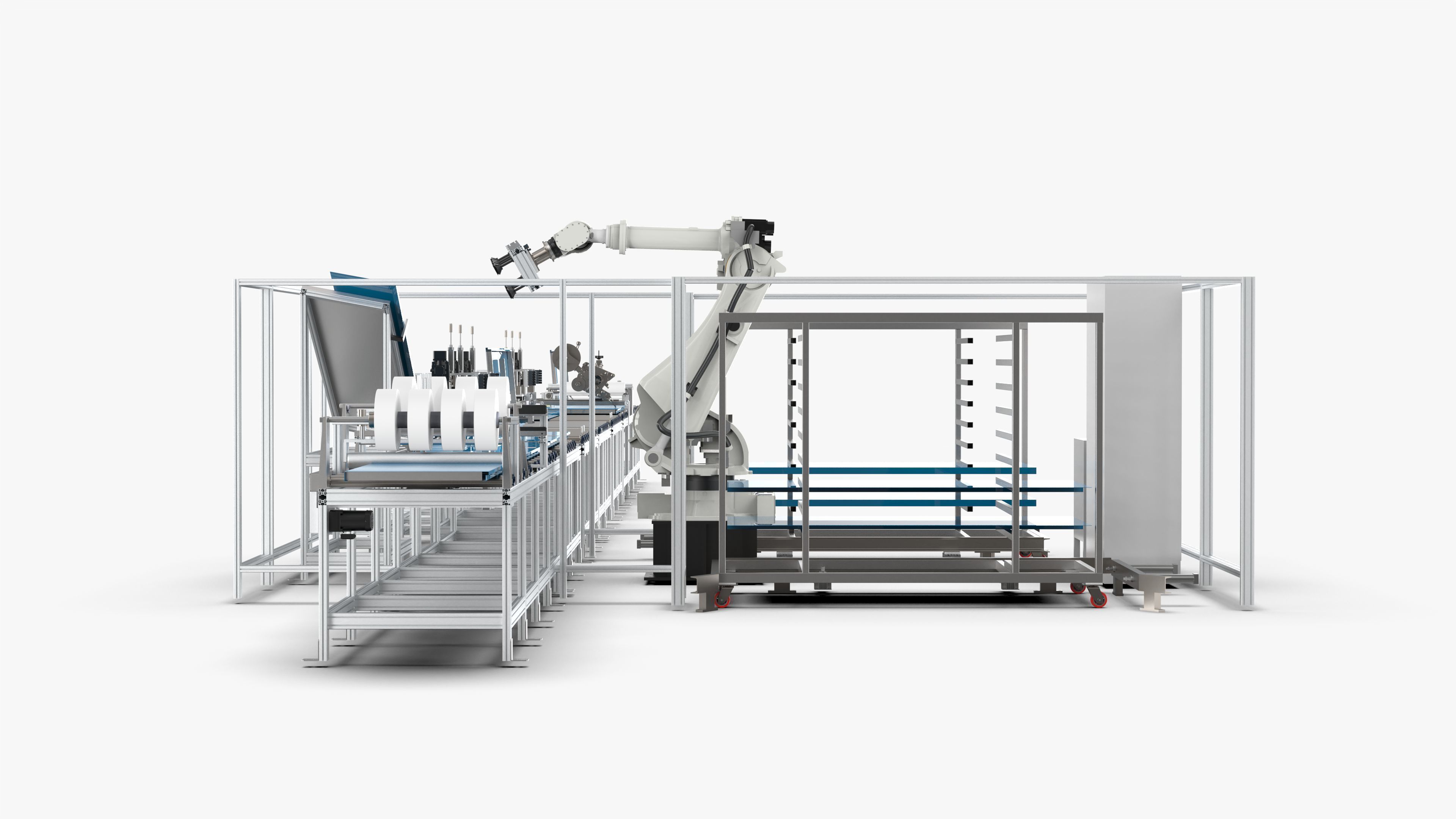 Automatic Hall Door Panel Assembly Line 3D model_5