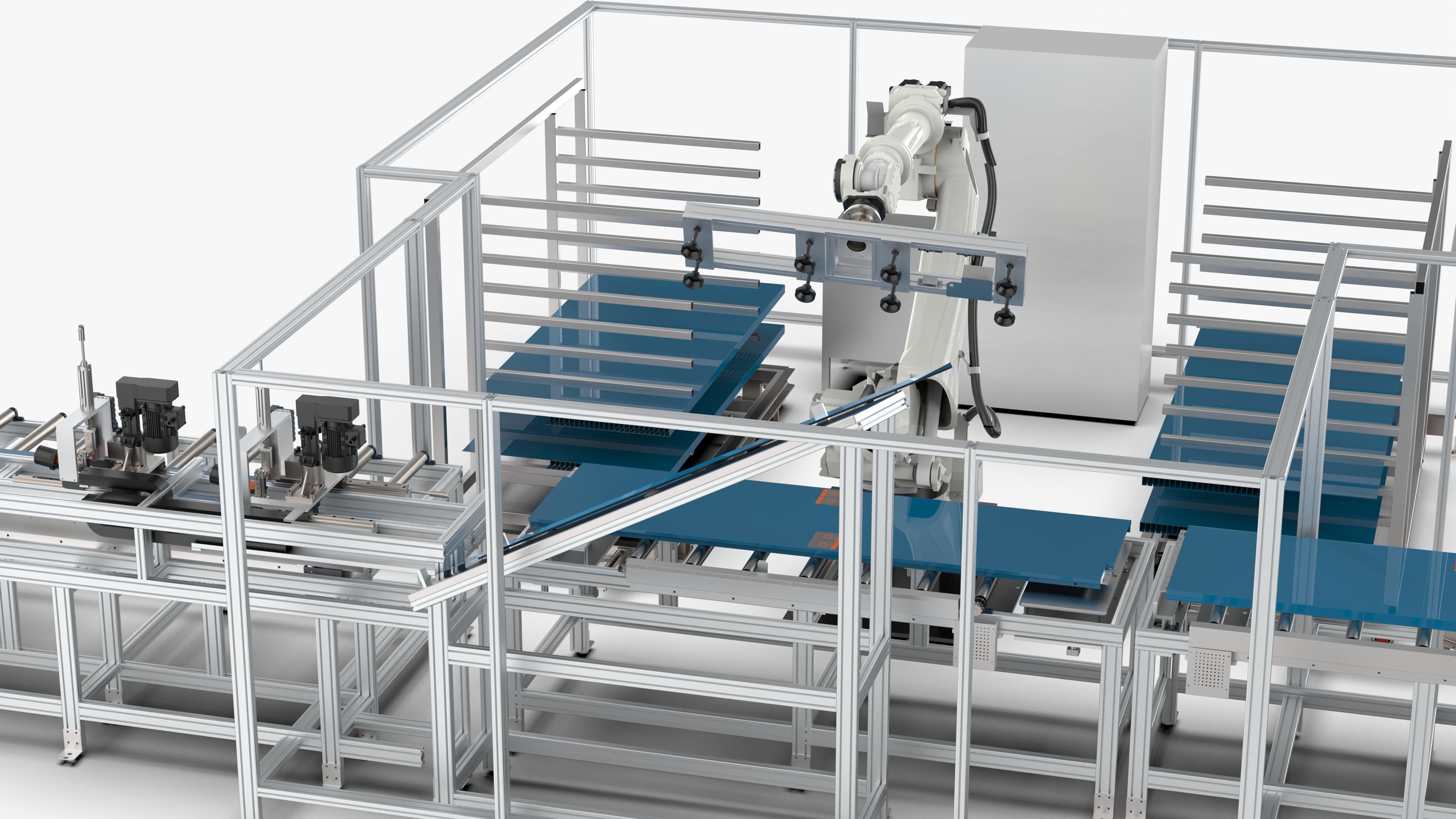 Automatic Hall Door Panel Assembly Line 3D model_16