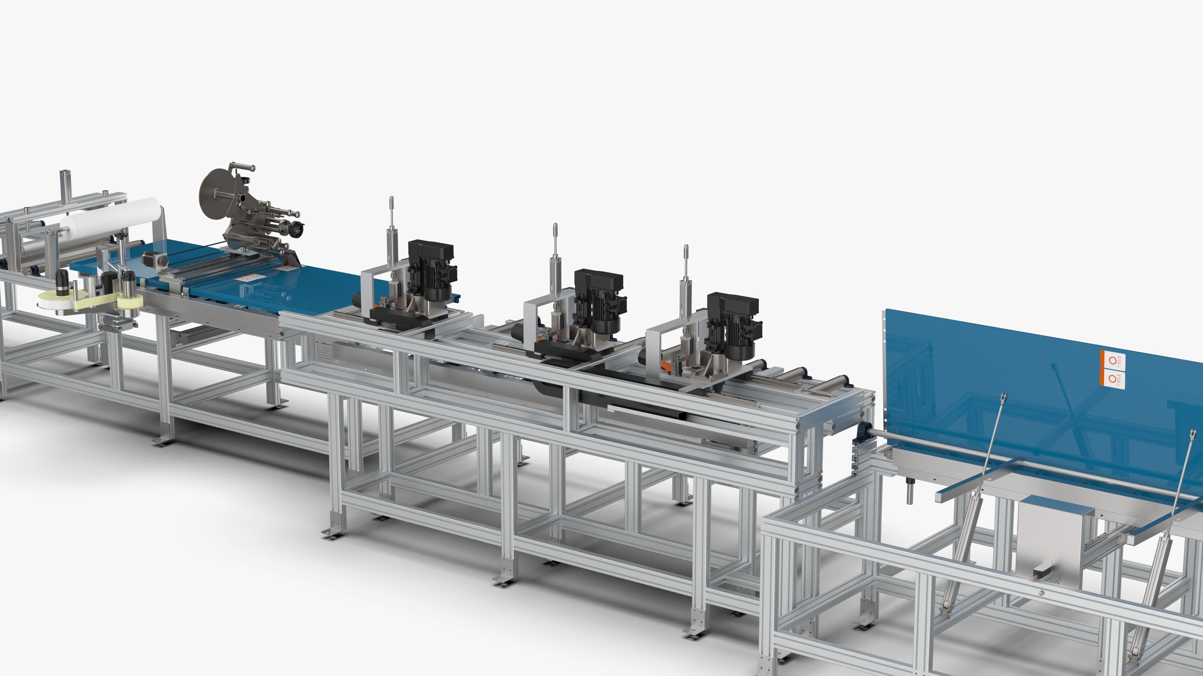 Automatic Hall Door Panel Assembly Line 3D model_12