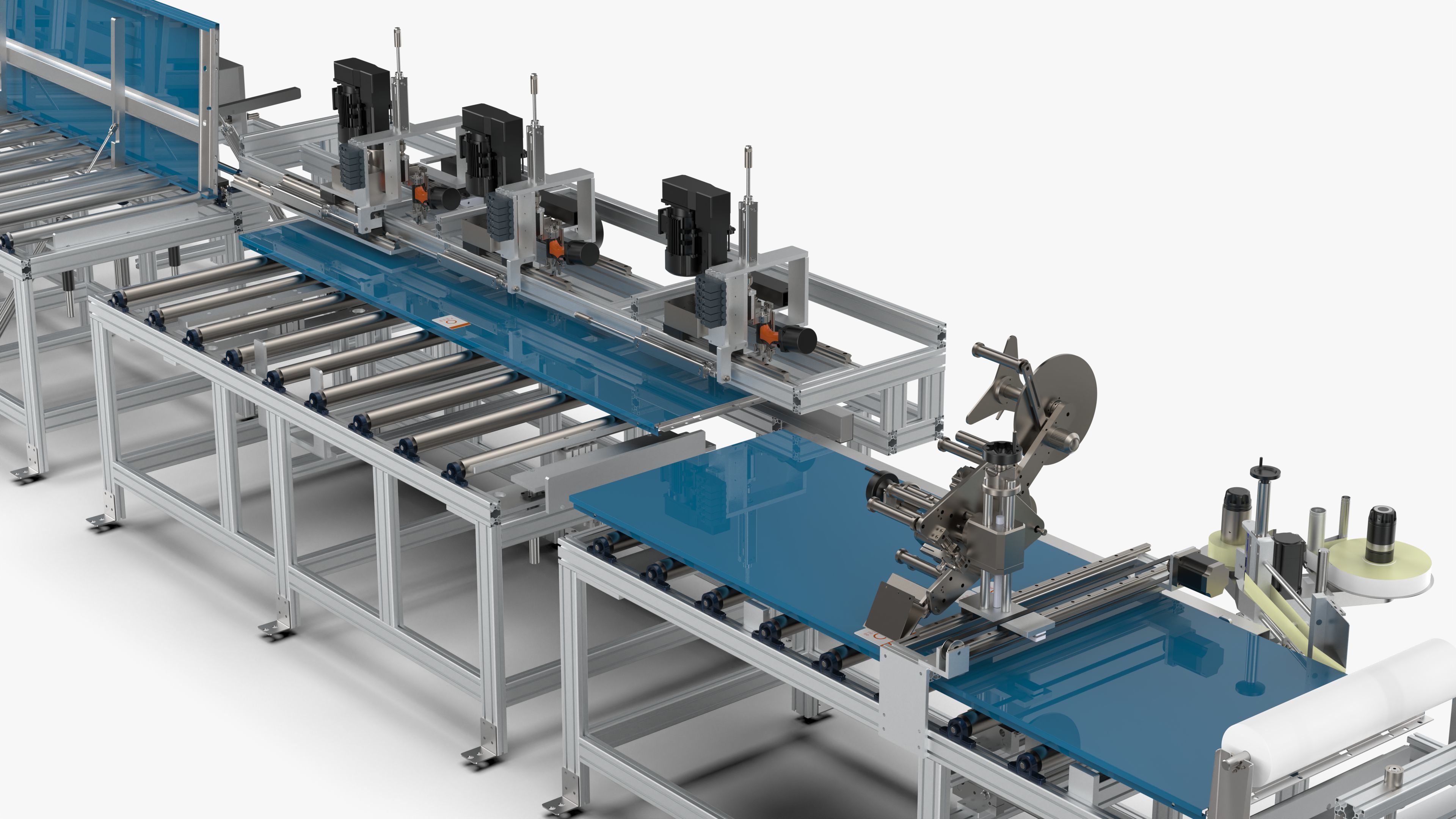 Automatic Hall Door Panel Assembly Line 3D model_13