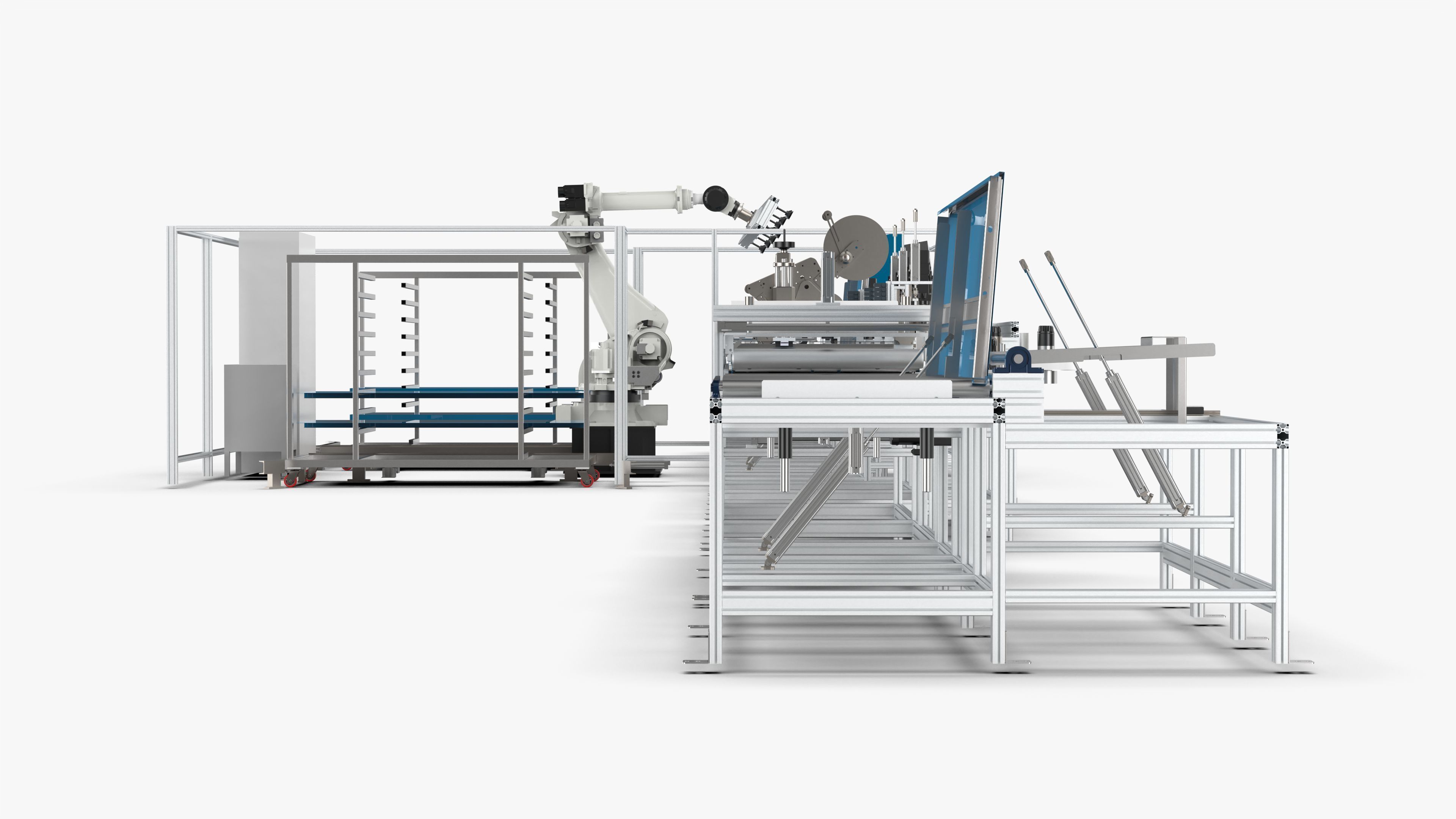 Automatic Hall Door Panel Assembly Line 3D model_7