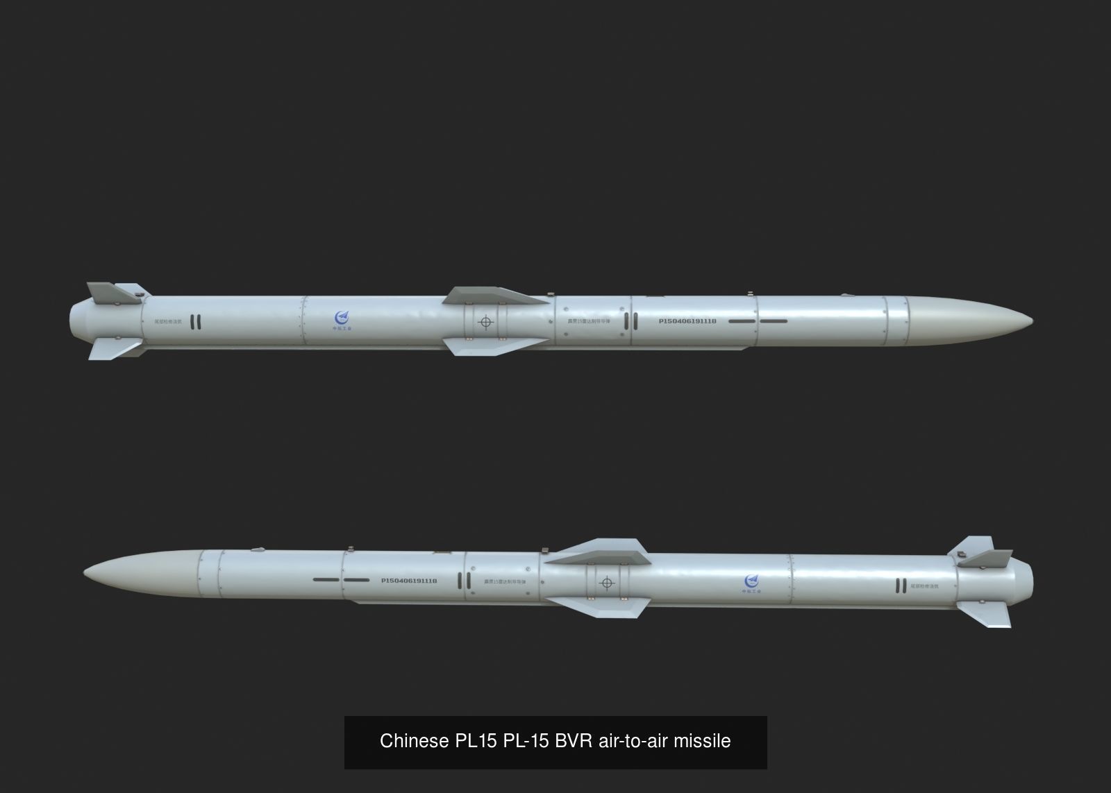 Chinese Aircraft mounting air-to-air missiles 3D Model Collection_4