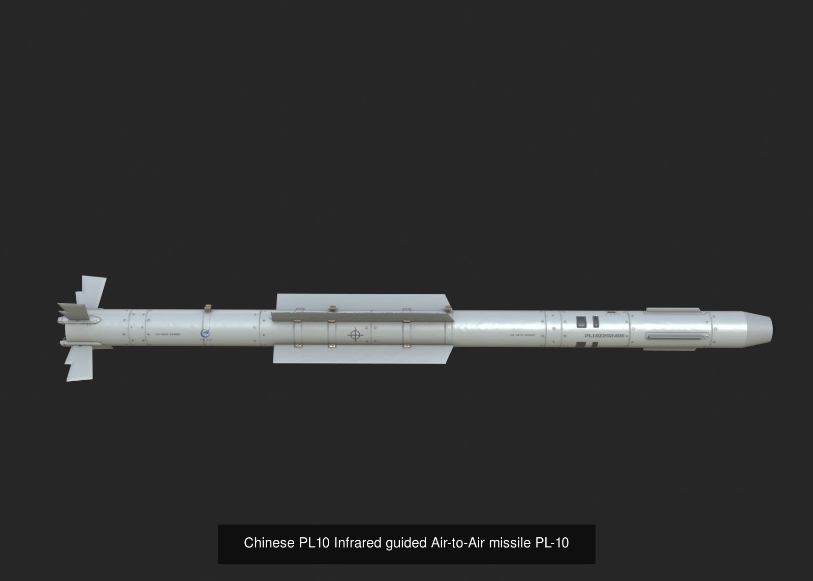 Chinese Aircraft mounting air-to-air missiles 3D Model Collection_3