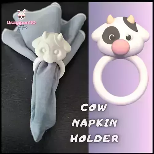 Cow Napkin Holder 3D print model