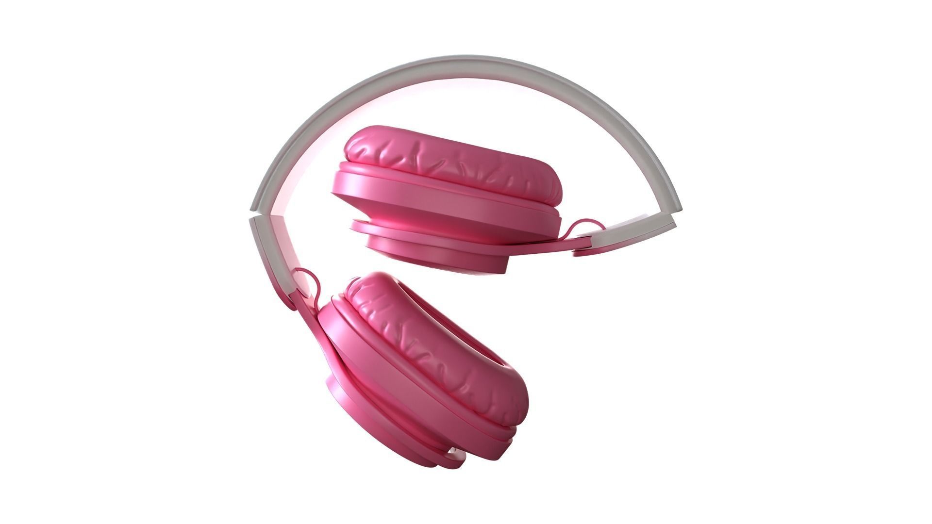 Headphone M6Plus HJ-4K Bhetrix Pink 3D model_3
