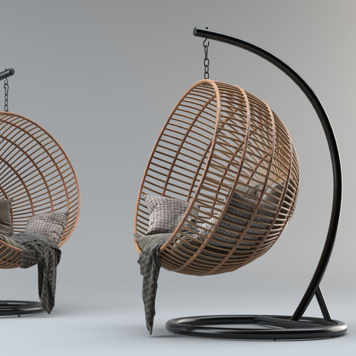 Hanging Chair 3d model 3D model_2