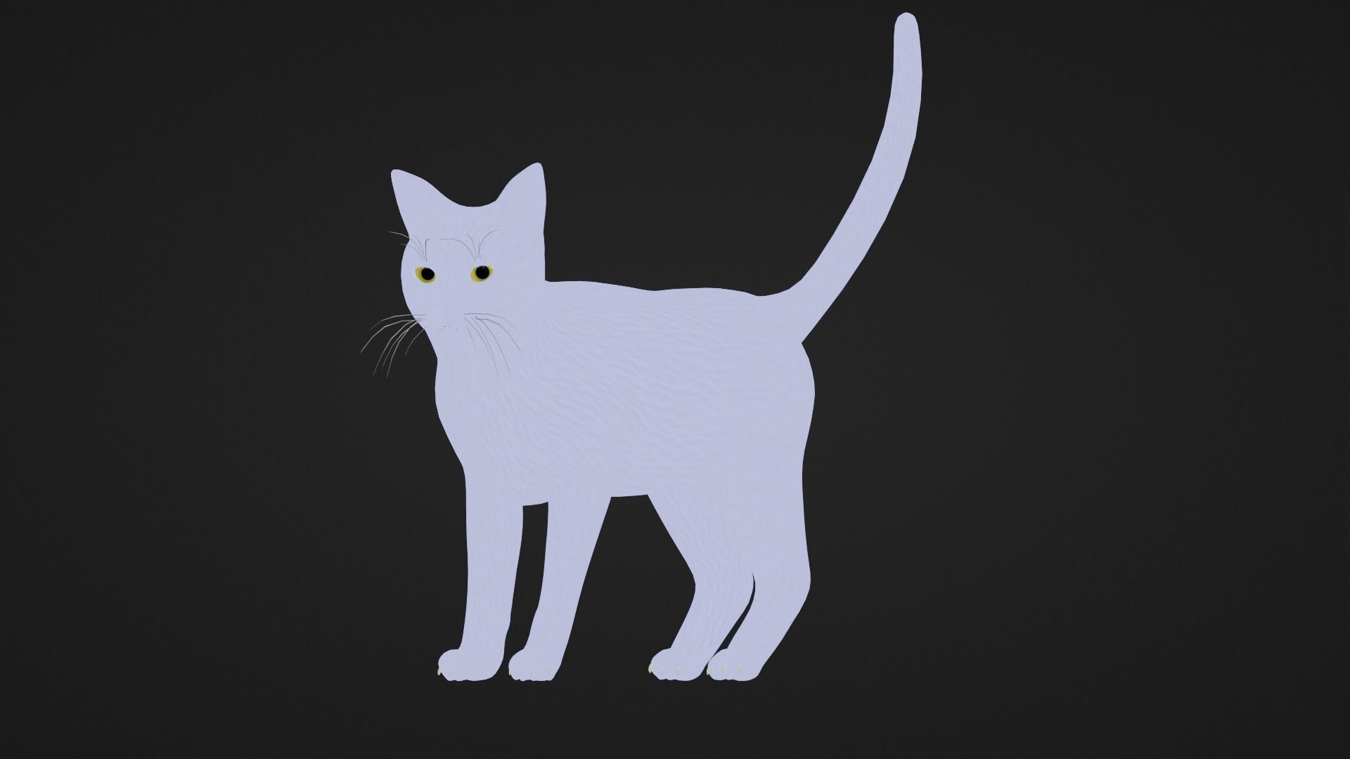 Low poly - Stylized cats - Egyptian Mau Cat Low-poly 3D model_7