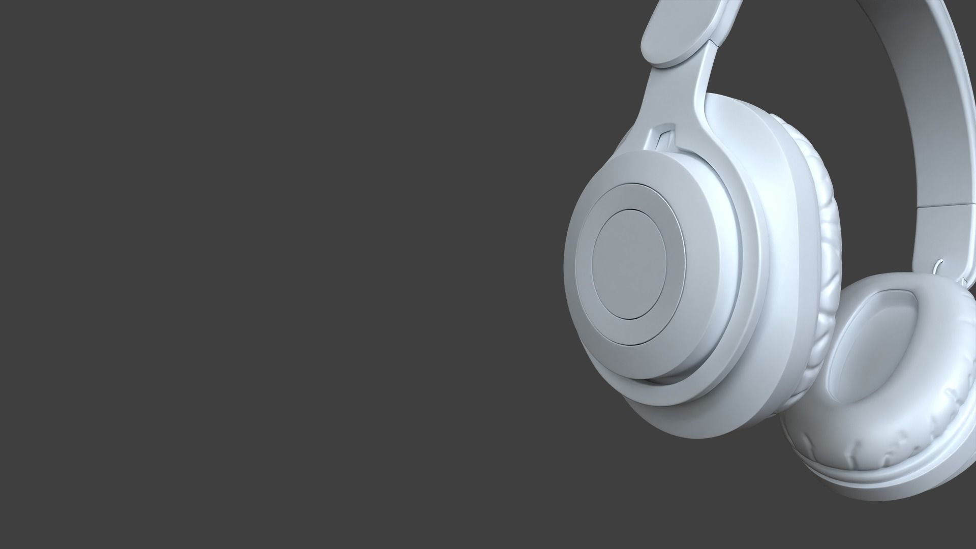 Headphone M6Plus HJ-4K Bhetrix White 3D model_5
