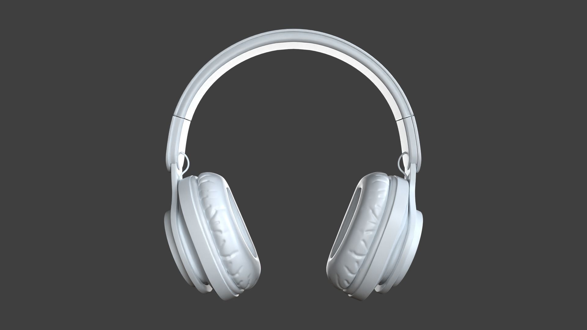 Headphone M6Plus HJ-4K Bhetrix White 3D model_1