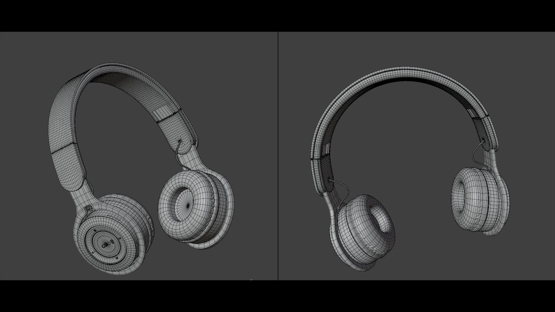 Headphone M6Plus HJ-4K Bhetrix White 3D model_4