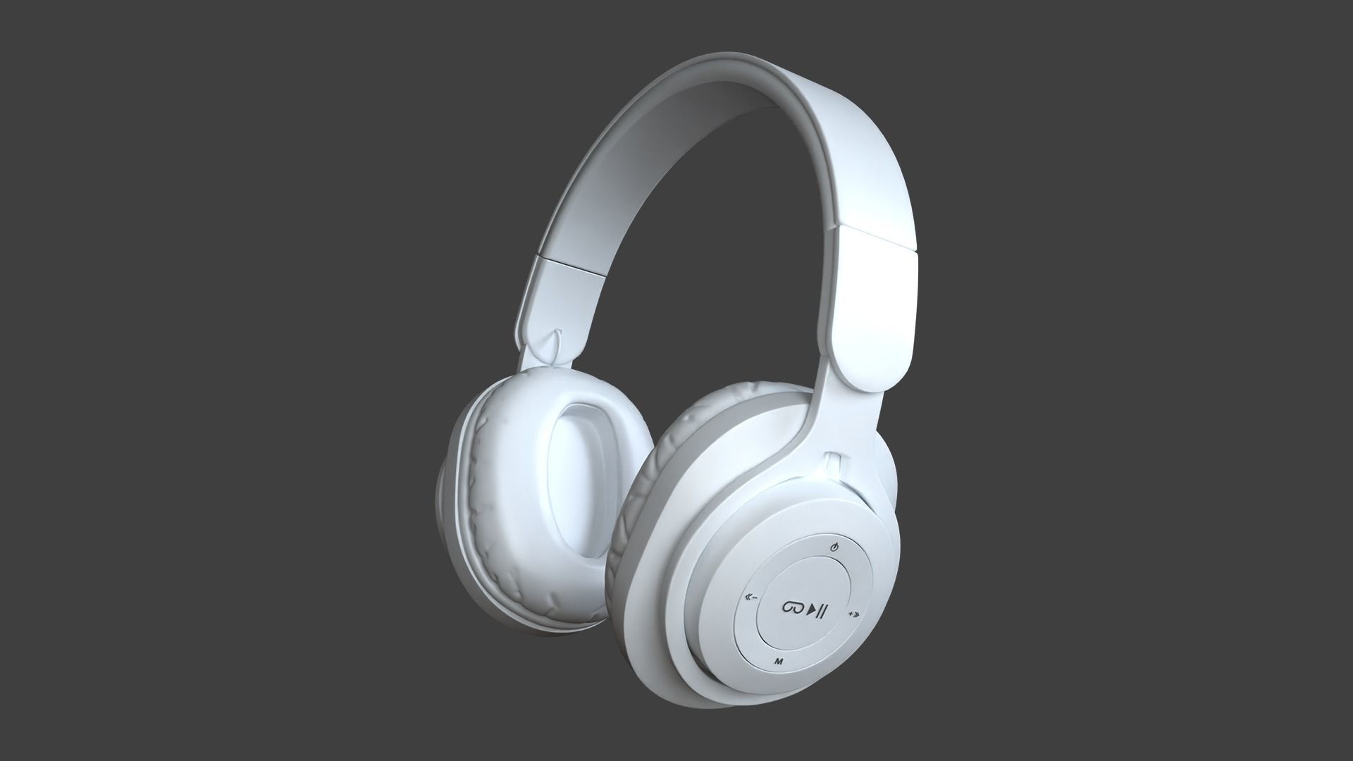 Headphone M6Plus HJ-4K Bhetrix White 3D model_2