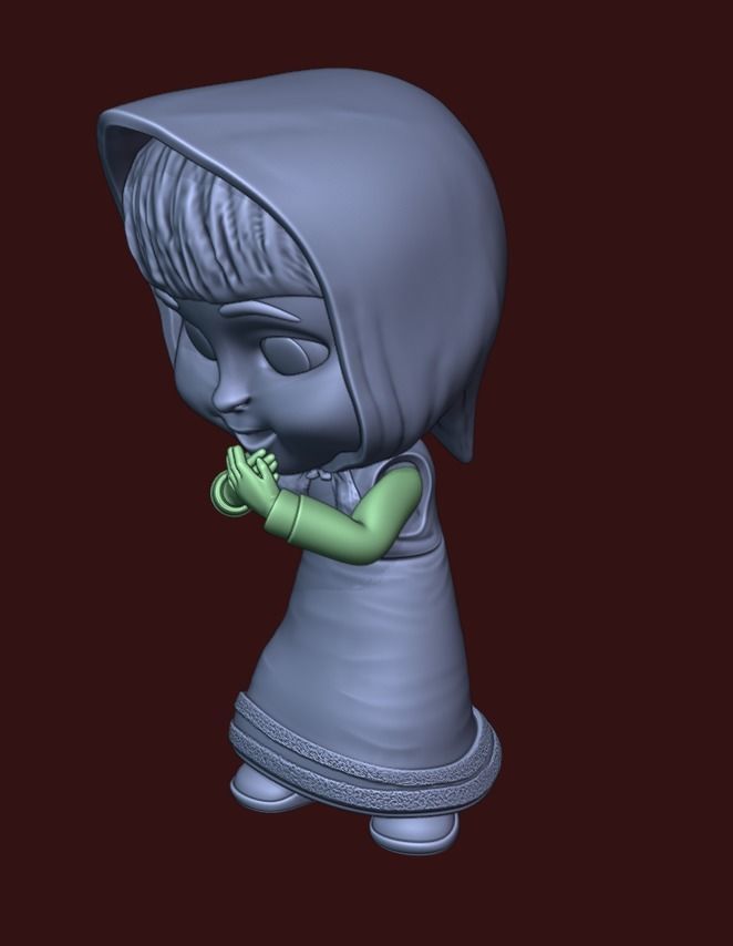 Masha and bear 3D print model_4