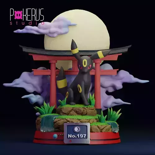 Umbreon Statue 3D print model