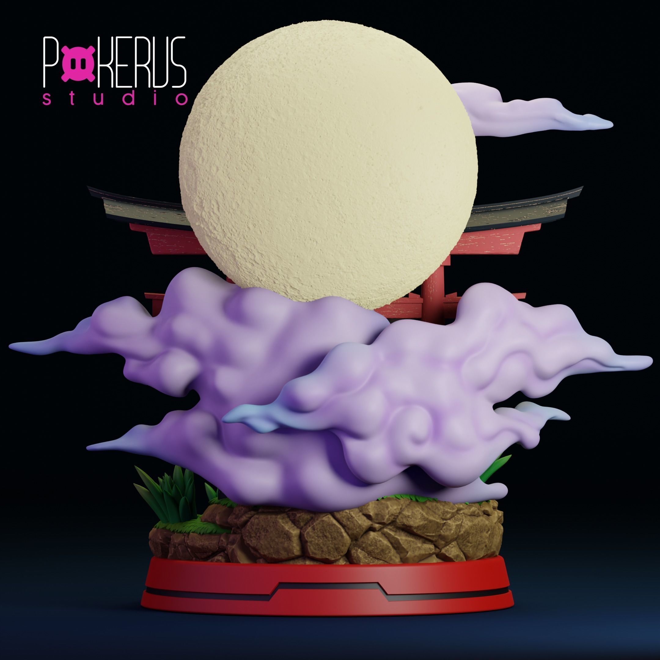 Umbreon Statue 3D print model_4