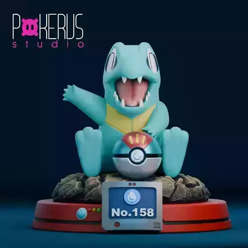 Totodile Statue