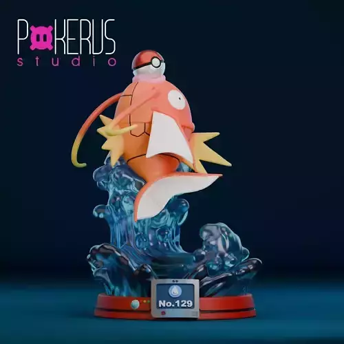 Magikarp Statue 3D print model
