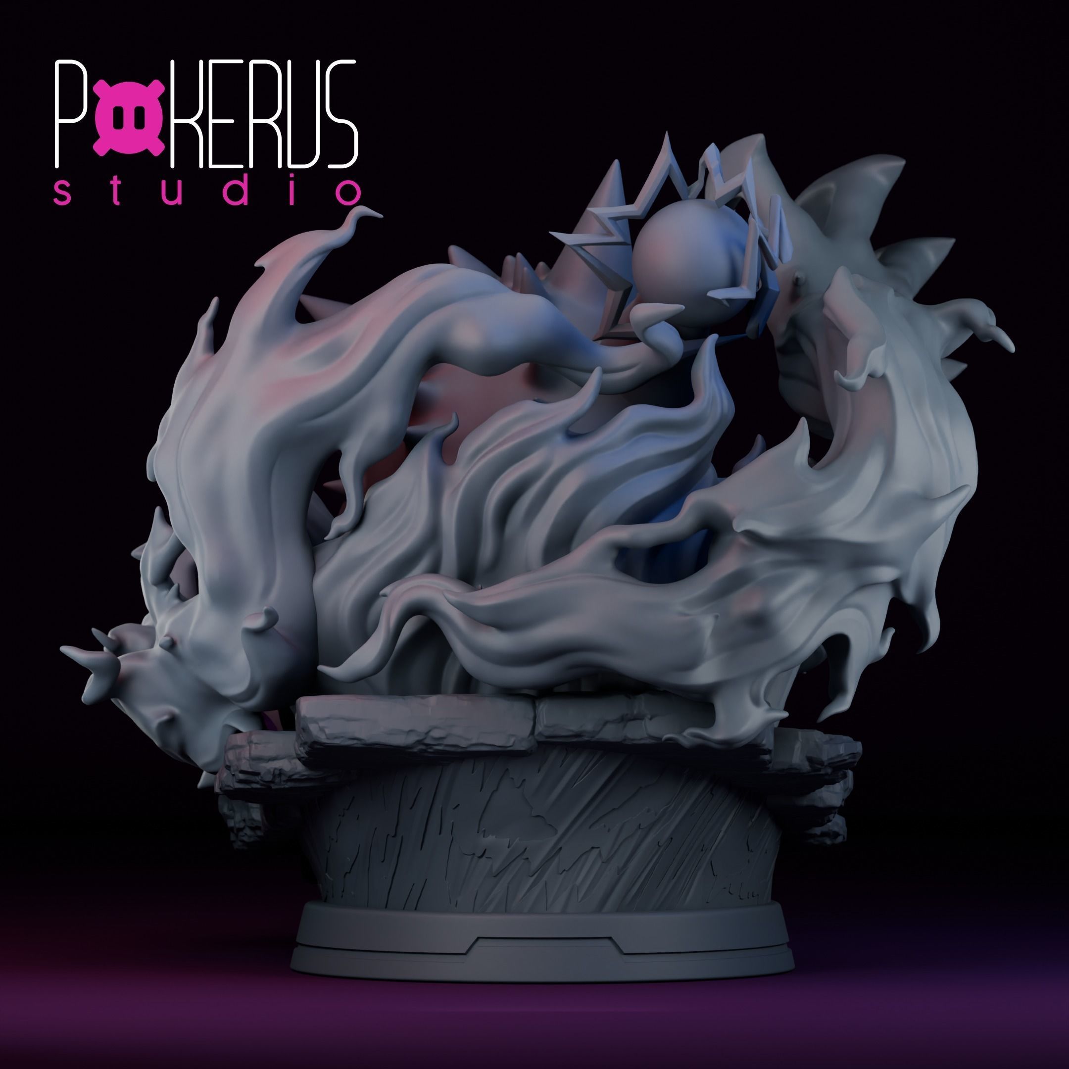 Gengar Statue 3D print model_7