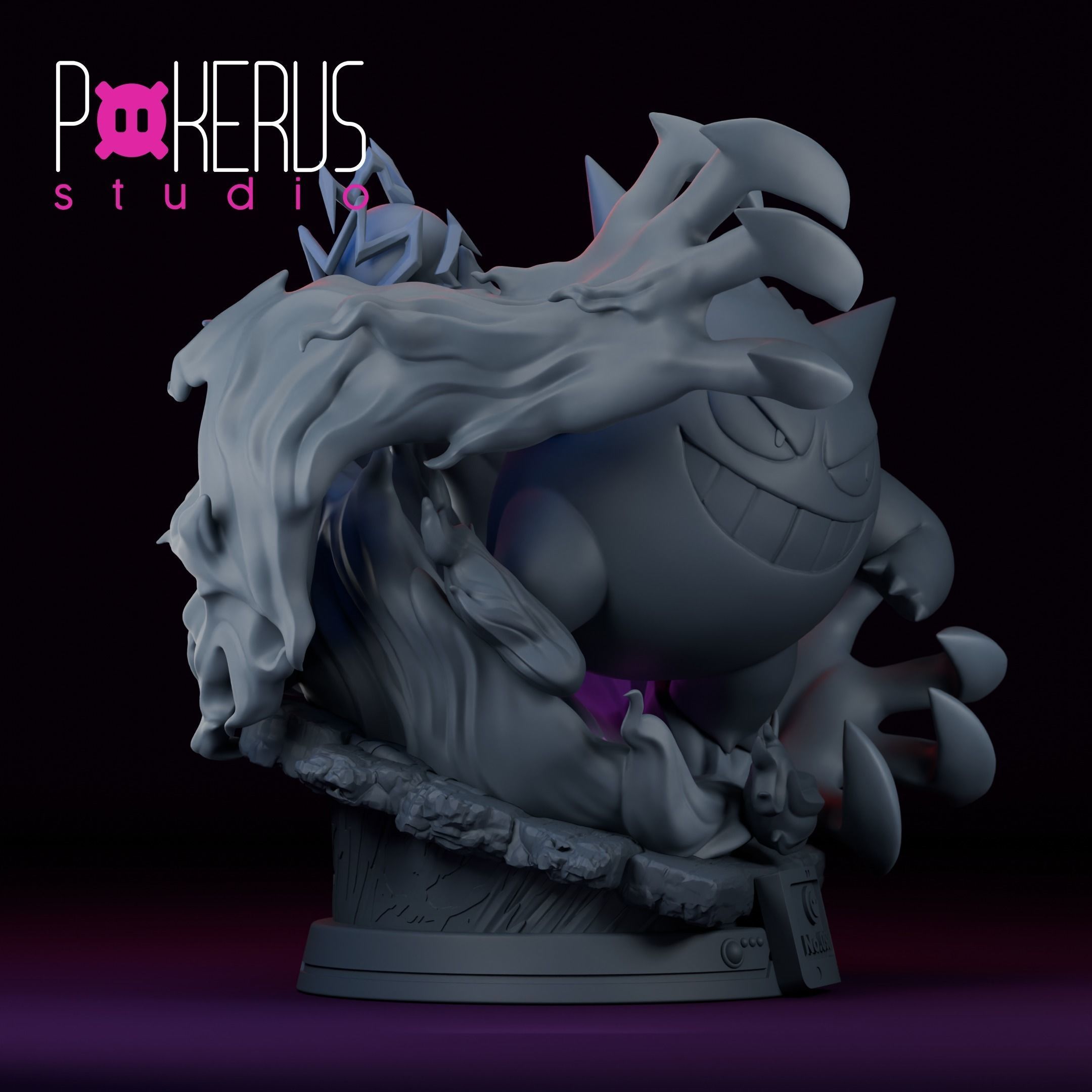 Gengar Statue 3D print model_6