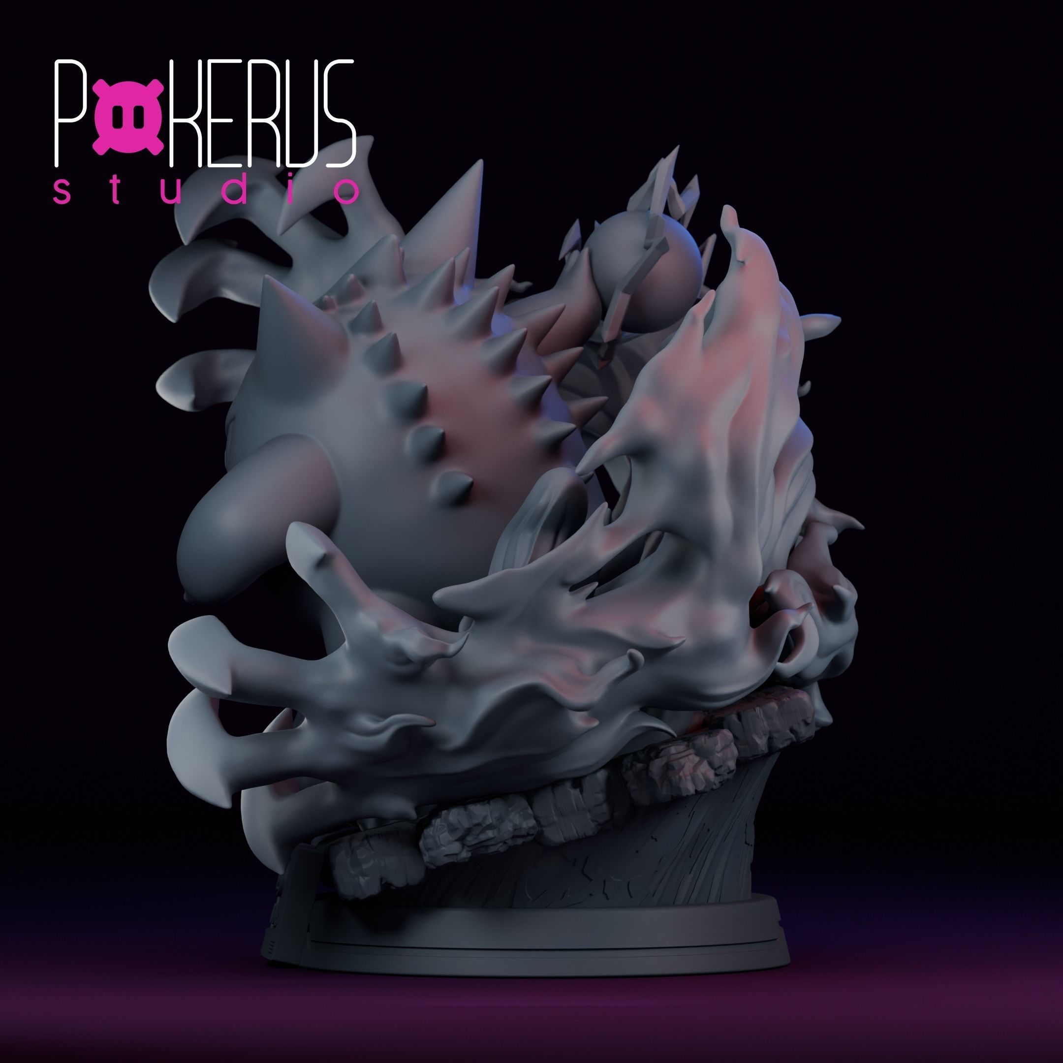 Gengar Statue 3D print model_8