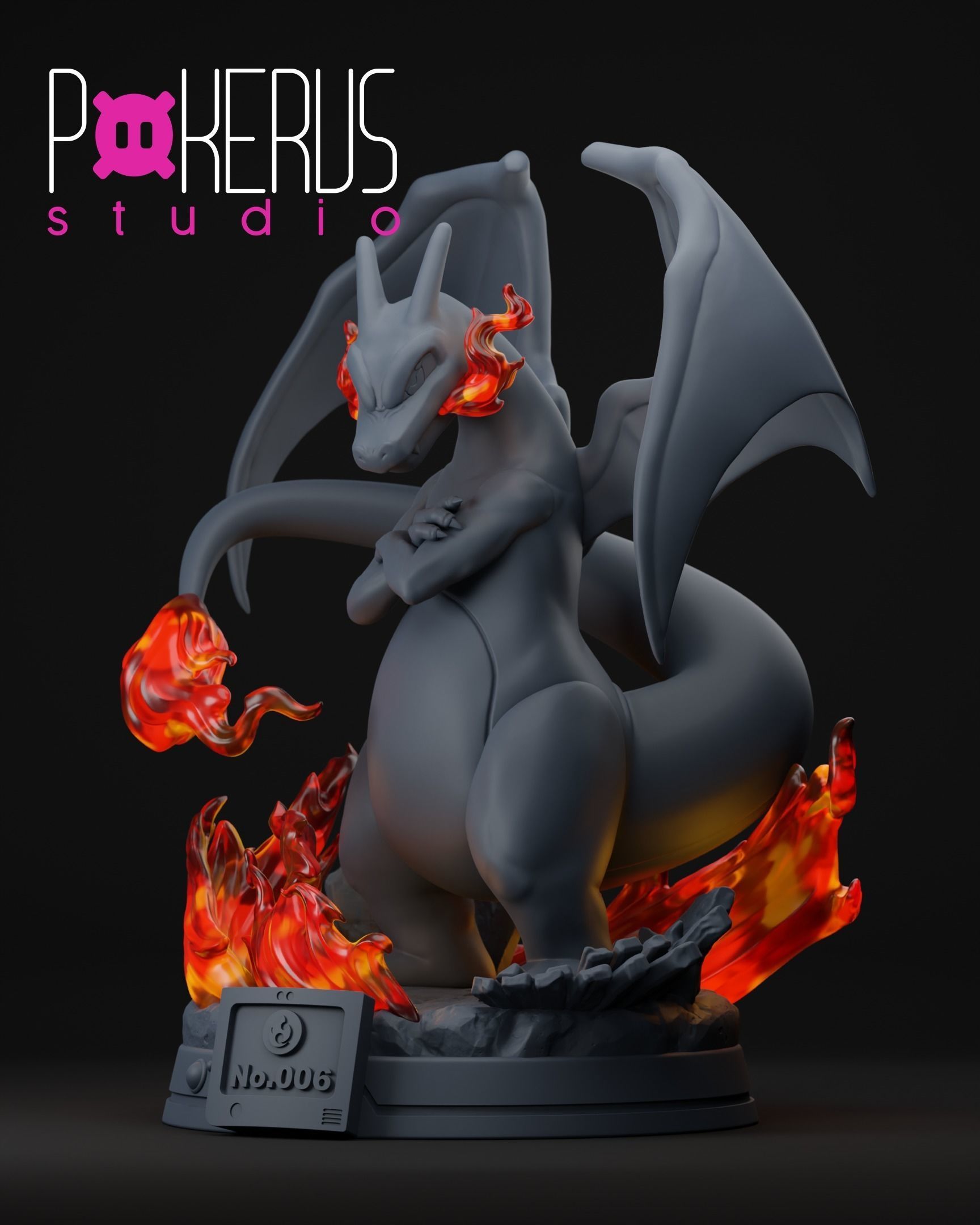 Charizard Statue 3D print model_6